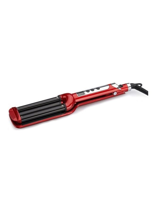 Three Tube Liquid Hair Curling Red - Image 1